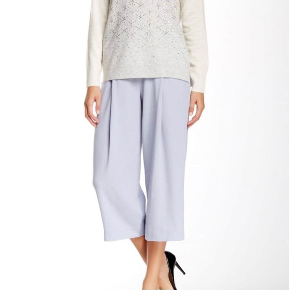 Rebecca Taylor Soft Blue Cropped Pants